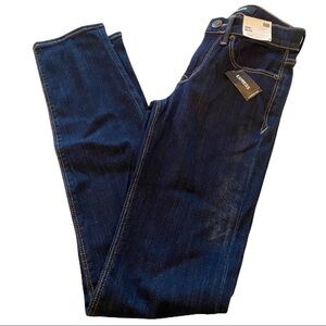 Express Mid Rise Skinny Jeans Contrast Stitching